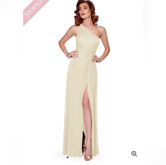 Azazie Dresses & Skirts - Gorgeous Champaign Cocktail Dress Size 10 NWT